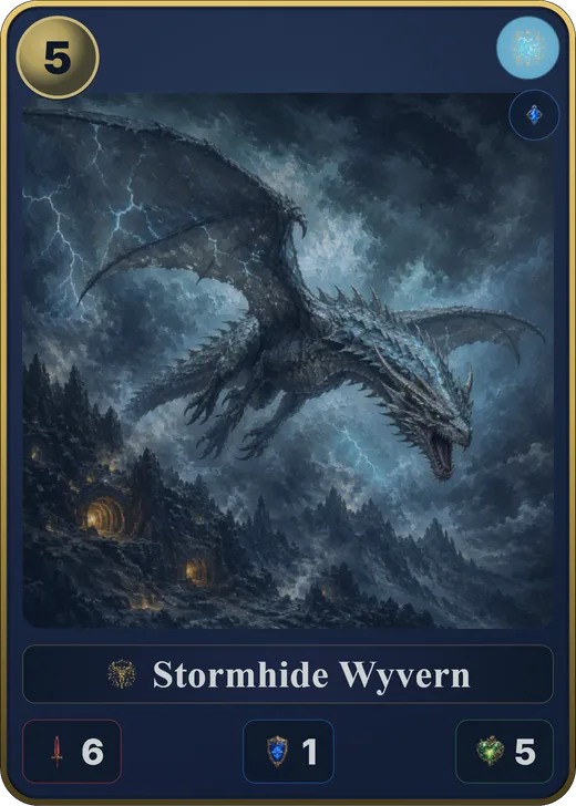 Stormhide Wyvern, a Wind card